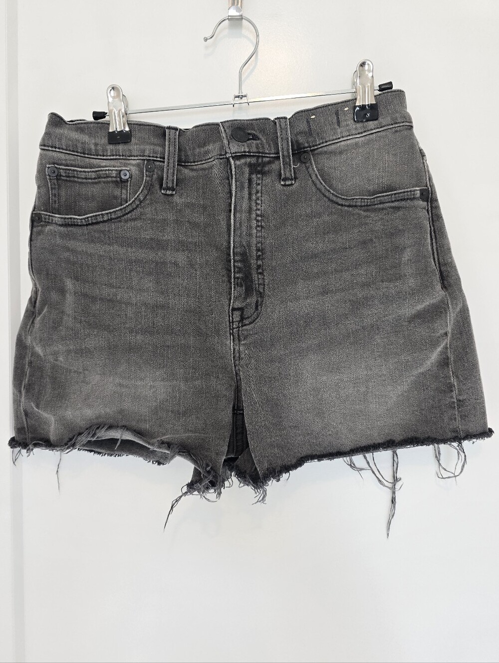Madewell Women’s High-Rise Denim Shorts - Washed Black